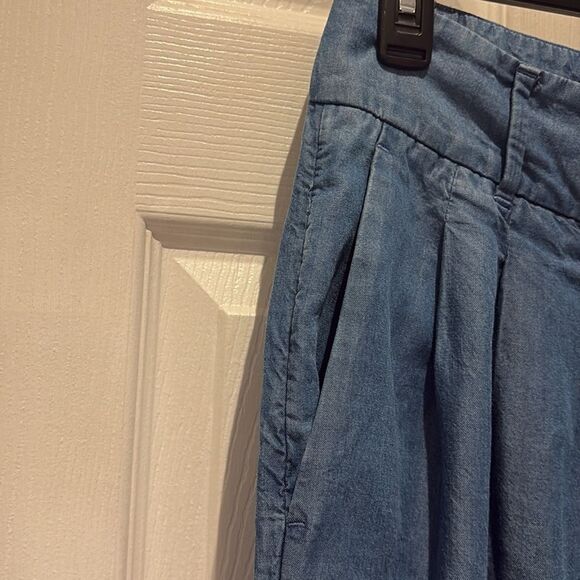 Ann Taylor 100% Lyocell wide leg pleated trousers SZ 00 - Picture 2 of 12